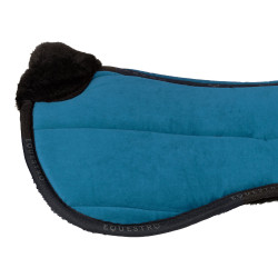 Amortiguador de lana ecológica Equestro Petróleo / negro Azul