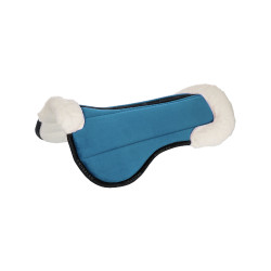 Amortiguador de lana ecológica Equestro Petróleo / negro / blanco