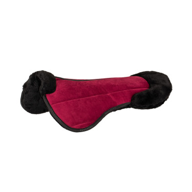 Amortiguador de lana ecológica Equestro Vino / negro Rojo