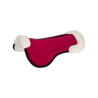 Amortiguador de lana ecológica Equestro Vino / negro / blanco