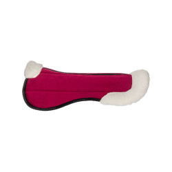 Amortiguador de lana ecológica Equestro Vino / negro / blanco