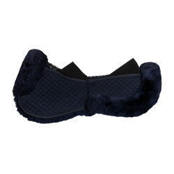 Amortiguador de algodón con bolsillos y borreguillo Equestro Azul / marino