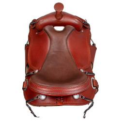 Silla western trail faldón redondo full quarter 8020 Avellana Marrón