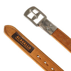 Cuero Acavallo Estribo Cuero Interior Nylon Coñac Marrón