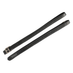 Cuero Acavallo Estribo Cuero Interior Nylon Negro
