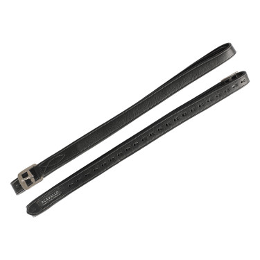 Cuero Acavallo Estribo Cuero Interior Nylon Negro