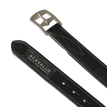 Cuero Acavallo Estribo Cuero Interior Nylon Negro
