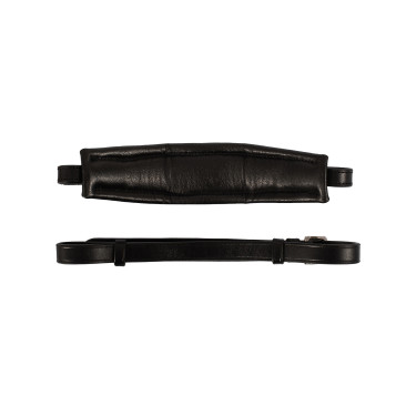 Muserola de cuero Acavallo para Hackamore Negro