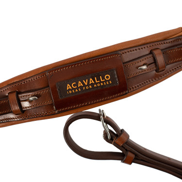 Muserola de cuero Acavallo para Hackamore Muserola de cuero Acavallo para Hackamore
