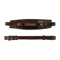 Muserola de cuero Acavallo para Hackamore Marrón oscuro Marrón Muserola de cuero Acavallo para Hackamore Marrón oscuro Marrón
