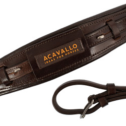 Muserola de cuero Acavallo para Hackamore Marrón oscuro Marrón Muserola de cuero Acavallo para Hackamore Marrón oscuro Marrón