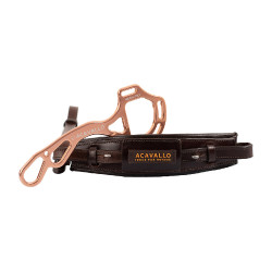 Muserola de cuero Acavallo para Hackamore Marrón oscuro Marrón Muserola de cuero Acavallo para Hackamore Marrón oscuro Marrón
