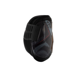 Protectores de menudillo de gel Acavallo Opéra con cierre de botones Negro / rojo Protectores de menudillo de gel Acavallo Opéra con cierre de botones Negro / rojo