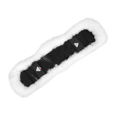 Acavallo Vaina Anatómica Cincha Corta Gel & Piel de Oveja Blanco Acavallo Vaina Anatómica Cincha Corta Gel & Piel de Oveja Blanco