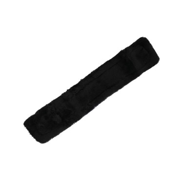 Acavallo Classic Short Girth Gel & Bolso de viaje de piel de oveja Negro