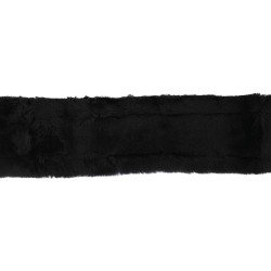 Acavallo Classic Short Girth Gel & Bolso de viaje de piel de oveja Negro