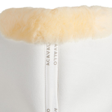 Salvacruz viscoelástica de contacto cercano con piel de oveja Acavallo Blanco / natural Salvacruz viscoelástica de contacto cercano con piel de oveja Acavallo Blanco / natural