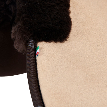 Salvacruz viscoelástica de contacto cercano con piel de oveja Acavallo Arena / marrón Amarillo