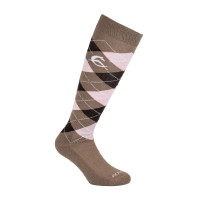 Calcetines Acavallo Algodón con Diamante Marrón / rosa / strass marrón Marr&amp;amp;amp;oacute;n