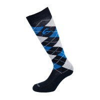 Calcetines Acavallo Algodón con Diamante Azul oscuro / azul / strass gris