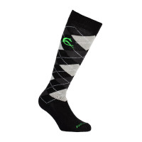 Calcetines Acavallo Algodón con Diamante Negro / antracita / strass gris