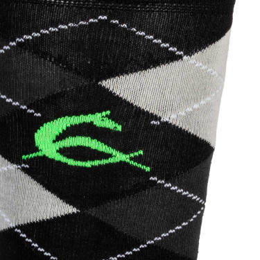 Calcetines Acavallo Algodón con Diamante Negro / antracita / strass gris