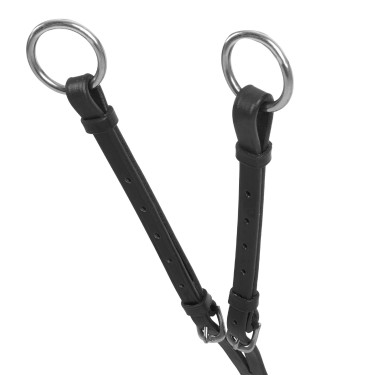 Pechopetral 5 puntos Acavallo cuero Negro