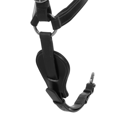 Pechopetral 5 puntos Acavallo cuero Negro