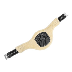 Cincha faldón Acavallo Gel & Pvc Forro de lana extraíble Negro Cincha faldón Acavallo Gel & Pvc Forro de lana extraíble Negro