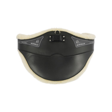 Cincha con protector abdominal Acavallo Gel y PVC Forro interior desmontable de lana Cincha con protector abdominal Acavallo Gel y PVC Forro interior desmontable de lana