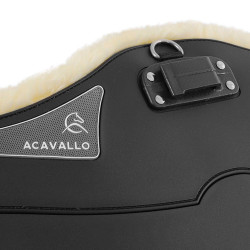 Cincha faldón Acavallo Gel & Pvc Forro de lana extraíble Negro Cincha faldón Acavallo Gel & Pvc Forro de lana extraíble Negro