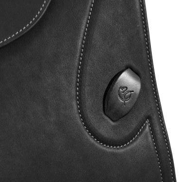 Sillín de salto de cuero Acavallo Botticelli Negro Sillín de salto de cuero Acavallo Botticelli Negro