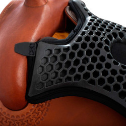 Cubreasiento Acavallo Ortho-Pubis Western Hexagonal Gel 20 mm Dry-Lex Negro Cubreasiento Acavallo Ortho-Pubis Western Hexagonal Gel 20 mm Dry-Lex Negro