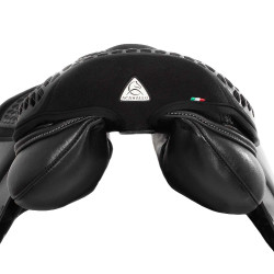 Cubreasiento salvadorso Acavallo Jump Gel Out Ortho-Coccyx 20 mm Negro