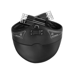 Hebilla corta de cincha abdominal Acavallo Gel & PVC Negro Hebilla corta de cincha abdominal Acavallo Gel & PVC Negro