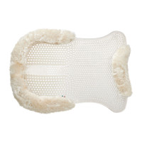 Amortiguador trasero de gel y piel de cordero con cuña elevadora Acavallo Natural Marrón Amortiguador trasero de gel y piel de cordero con cuña elevadora Acavallo Natural Marrón