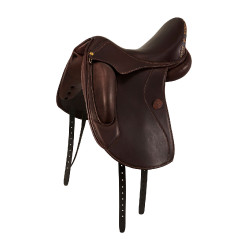Silla de doma Perugino con tacos pequeños Acavallo Marrón oscuro Marr&amp;amp;amp;oacute;n