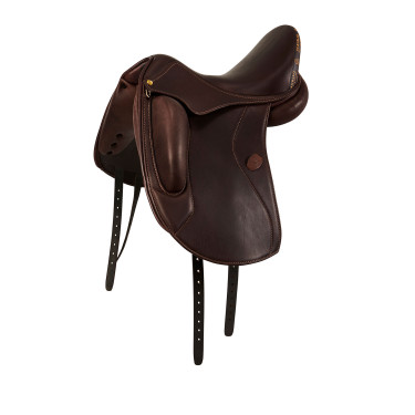 Silla de doma Perugino con tacos pequeños Acavallo Marrón oscuro Marr&amp;amp;amp;oacute;n