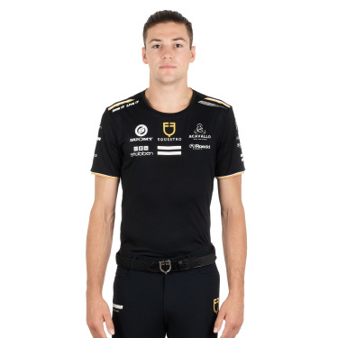 Camiseta de entrenamiento GP para hombre en tejido técnico con multi-logo Equestro Camiseta de entrenamiento GP para hombre en tejido técnico con multi-logo Equestro