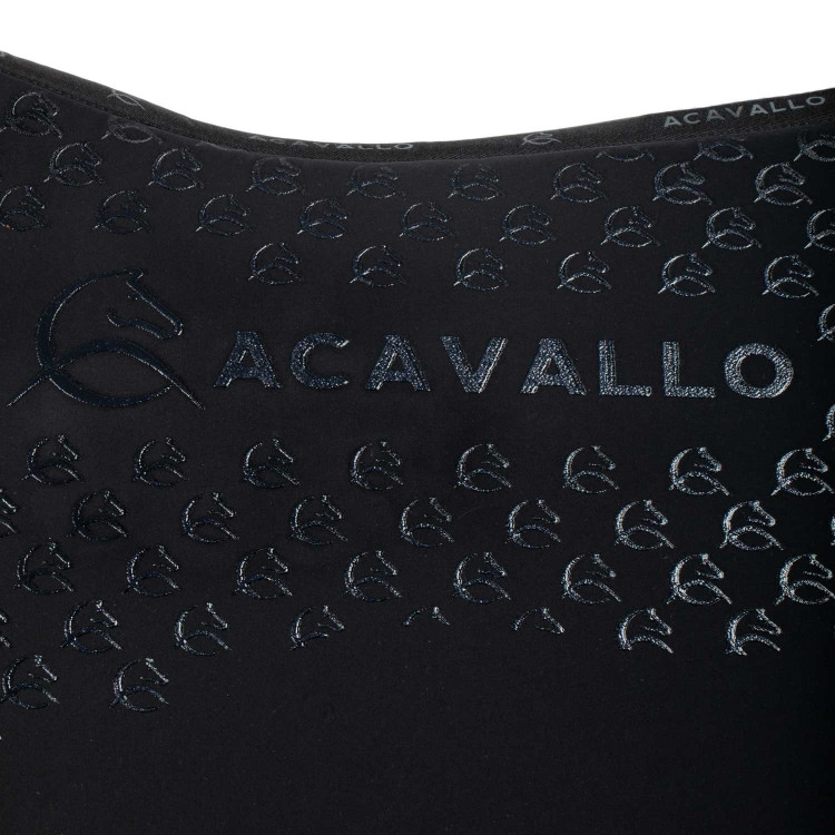 Alfombra de doma de lycra con agarre de gel y parte inferior de fibra de bambú Acavallo Alfombra de doma de lycra con agarre de gel y parte inferior de fibra de bambú Acavallo
