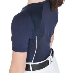 Camiseta técnica de entrenamiento para niños Equestro Marino Azul marino