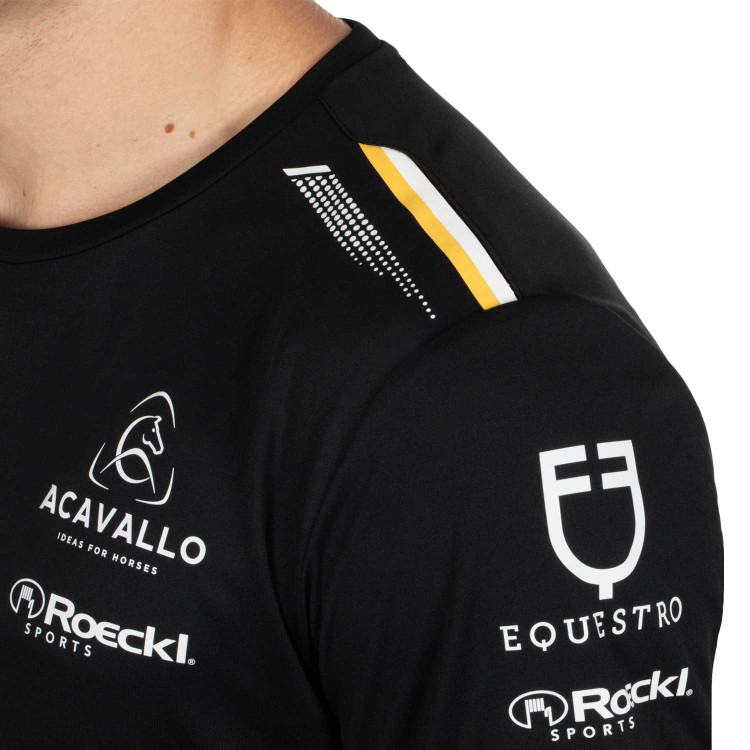 Camiseta de entrenamiento GP para hombre en tejido técnico con multi-logo Equestro Camiseta de entrenamiento GP para hombre en tejido técnico con multi-logo Equestro