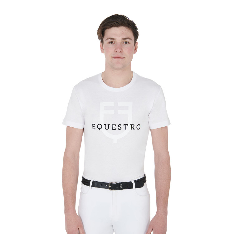 Camiseta ajustada con logo en el pecho hombre Equestro