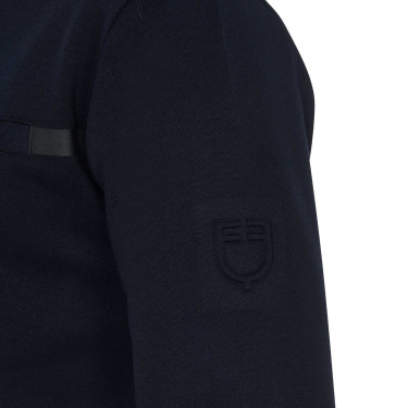 Sudadera de interlock para hombre con cuello redondo Equestro Sudadera de interlock para hombre con cuello redondo Equestro
