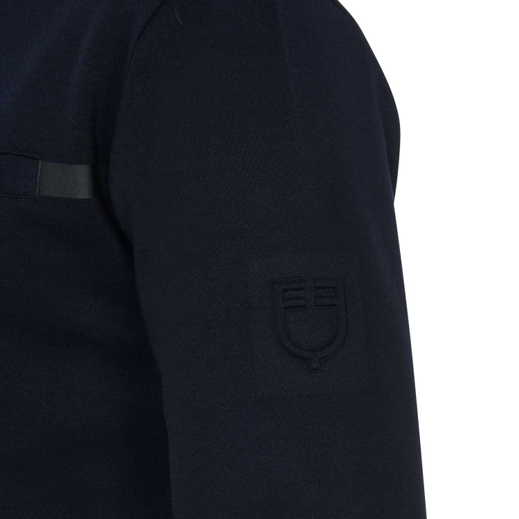 Sudadera de interlock para hombre con cuello redondo Equestro Sudadera de interlock para hombre con cuello redondo Equestro