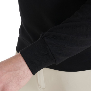 Sudadera de algodón para hombre con logotipo en el pecho Equestro Sudadera de algodón para hombre con logotipo en el pecho Equestro