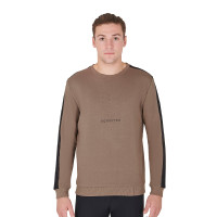 Sudadera de invierno para hombre con cuello redondo de algodón Equestro Nuez