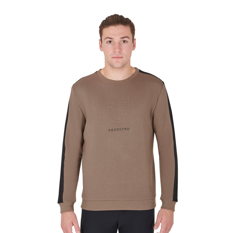 Sudadera de invierno para hombre con cuello redondo de algodón Equestro