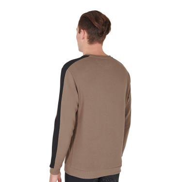 Sudadera de invierno para hombre con cuello redondo de algodón Equestro Sudadera de invierno para hombre con cuello redondo de algodón Equestro