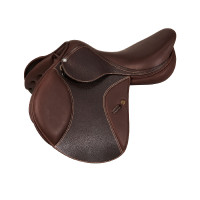 Silla de salto KC Race 2.6 Professional con armazón de carbono y kevlar Acavallo Marrón oscuro Marr&amp;amp;amp;oacute;n